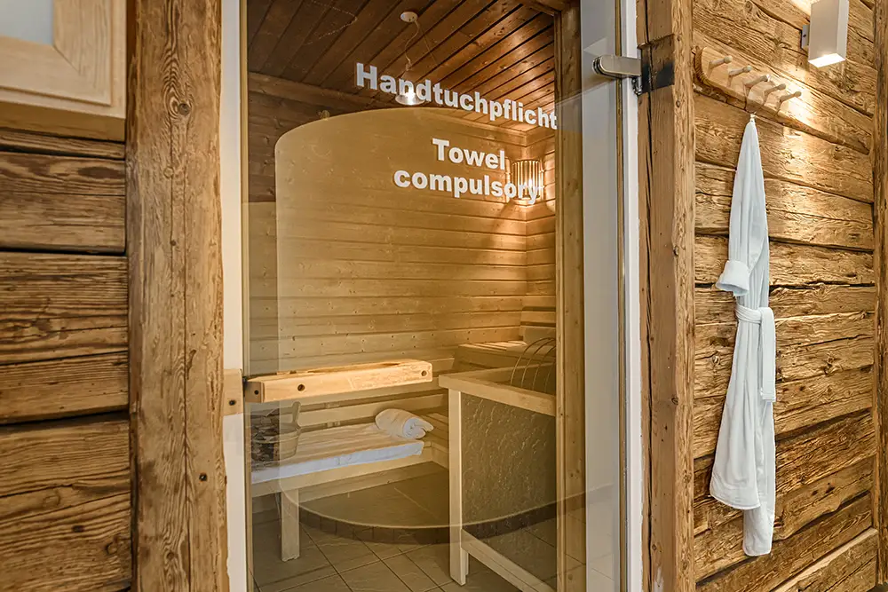 Finnische Sauna im Appartementhaus Schönblick Resort Rauris
